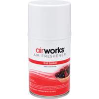 AirWorks&reg; Metered Air Fresheners, Fruit Basket, Aerosol Can Cam Industrial
