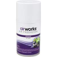 AirWorks&reg; Metered Air Fresheners, Vineyard, Aerosol Can Cam Industrial