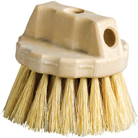 Round Cleaning Brush, 5" L, Tampico Bristles, Beige Cam Industrial