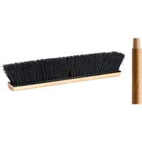Push Broom with Handle, 18", Medium, Tampico Bristles Cam Industrial