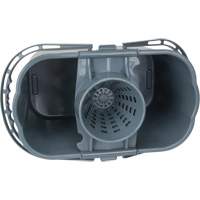 Seau et essoreuse pour vadrouille, Passoire, 3,75 gal. US (15 pintes), Gris Cam Industrial
