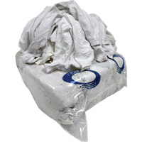 Chiffons de nettoyage, Coton/Molleton, Blanc, 25 lb Cam Industrial