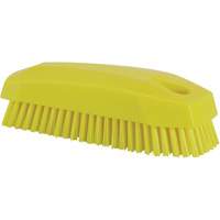 Hand Brush, Stiff Bristles, 5" Long, Yellow Cam Industrial