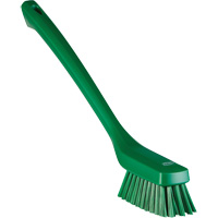 Narrow Long-Handle Cleaning Brush, Stiff Bristles, 16-1/2" Long, Green Cam Industrial