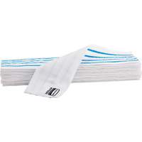 Disposable Mop Pad, Hook and Loop Style, Microfibre, 18" L x 4" W Cam Industrial