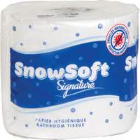 Snow Soft Premium Toilet Paper, 2 Ply, 600 Sheets/Roll, 145' Length, White Cam Industrial