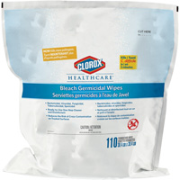 Healthcare&reg; Disinfecting Bleach Wipes Refill, 110 Count Cam Industrial