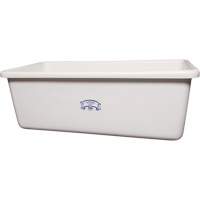 Transport Storage Tub, Plastic, White Cam Industrial