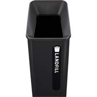 Bac d'ordures destin&eacute;s &agrave; l'enfouissement Sustain, Plastique/Acier, 15 gal. US Cam Industrial