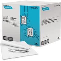 Pro Signature&reg; Dinner Napkins, 1 Ply, 15" x 15" Cam Industrial
