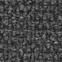 Supreme Knob Entrance Matting, Wiper/Scraper, 3-1/2' x 6' x 7/16", Charcoal Cam Industrial