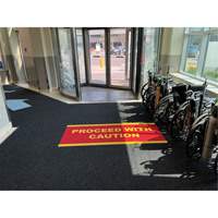 Supreme Knob Entrance Matting, Wiper/Scraper, 3-1/2' x 6' x 7/16", Charcoal Cam Industrial