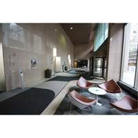 Supreme Knob Entrance Matting, Wiper/Scraper, 3-1/2' x 6' x 7/16", Charcoal Cam Industrial