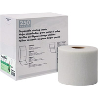 TrapEze&reg; Single Roll Disposable Dusting Sheets, Polyester, White Cam Industrial