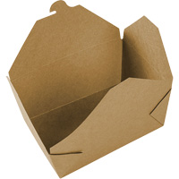 Kraft Take Out Food Containers, Corrugated, Rectangular Cam Industrial