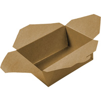 Kraft Take Out Food Containers, Corrugated, Rectangular Cam Industrial