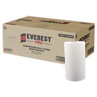 White Deluxe Hardwound Roll Towels, 1 Ply, Centre Pull, 205' L Cam Industrial