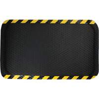 Tapis Hog Heaven, Losange, 3' x 5' x 5/8", Noir/Jaune, Nitrile Cam Industrial