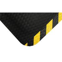 Tapis Hog Heaven, Losange, 4-4/5' x 8' x 7/8", Noir/Jaune, Nitrile Cam Industrial