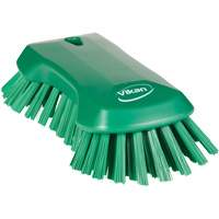 Brosse &agrave; main, Soies Tr&egrave;s ferme, Longueur de 9-1/10", Vert Cam Industrial