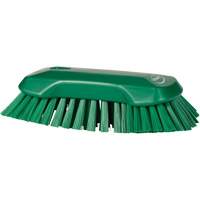 Brosse &agrave; main, Soies Tr&egrave;s ferme, Longueur de 9-1/10", Vert Cam Industrial