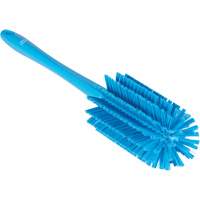Brosse moyenne avec manche, Soies Ferme, Longueur de 17", Bleu Cam Industrial