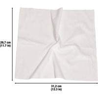 Chiffons lavables pour le nettoyage, Microfibre, Blanc Cam Industrial