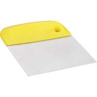 Flexible Stainless Steel Dough Cutter/Scraper, Yellow, 4-1/2" W x 5-3/4" L Cam Industrial