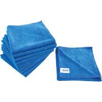 Dusting and Cleaning Cloth, Microfibre, Blue Cam Industrial