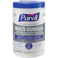 Professional Multi-Surface Sanitizing & Disinfecting Wipes, 7" x 10", 110 Count Cam Industrial