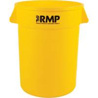 Garbage Bin, Polyethylene, 32 US gal. Cam Industrial