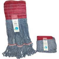 Wide-Band Mop Head, Antimicrobial/Floor Finishing/Specialty, Cotton/Rayon/Synthetic, Loop Style Cam Industrial