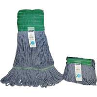 Wide-Band Mop Head, Antimicrobial/Floor Finishing/Specialty, Cotton/Rayon/Synthetic, Loop Style Cam Industrial