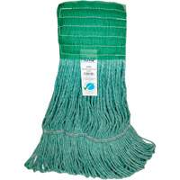 Wide-Band Mop Head, Antimicrobial/Floor Finishing/Specialty, Cotton/Rayon/Synthetic, Loop Style Cam Industrial