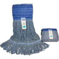 Wide-Band Mop Head, Antimicrobial/Floor Finishing/Specialty, Cotton/Rayon/Synthetic, Loop Style Cam Industrial