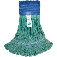 Wide-Band Mop Head, Antimicrobial/Floor Finishing/Specialty, Cotton/Rayon/Synthetic, Loop Style Cam Industrial
