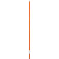 Handle, Broom/Brush/Dust Mop/Pad Holder/Scraper/Squeegee/Wet Mop, Orange, Telescopic, 62" - 109-2/5" L Cam Industrial
