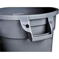 Grey Titan Garbage Container, Plastic, 20 US gal. Cam Industrial