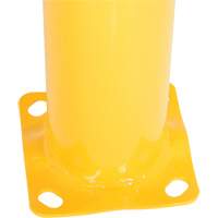 Bollard, Steel, 42" H x 5-1/2" W, Yellow Cam Industrial