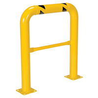 High Profile Machinery Guards, 3' W x 3.5' H, Yellow Cam Industrial