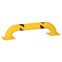Low Profile Rack Guards, 3' W x 0.75' H, Yellow Cam Industrial