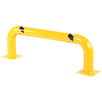 Low Profile Rack Guards, 4' W x 1.4' H, Yellow Cam Industrial