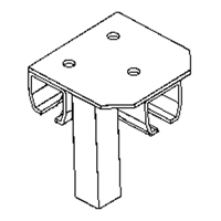 Floor Mount Curtain Partition Connector Cam Industrial