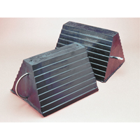 Wheel Chock, 9" x 8" x 6", Black Cam Industrial