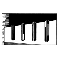 Extruded Rubber Dock Fenders, Rubber, 4-1/2" W x 12" L x 3-3/4" D Cam Industrial