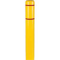 Polyethylene Bollard Covers, 6-5/8" Dia. x 60" L, Yellow Cam Industrial