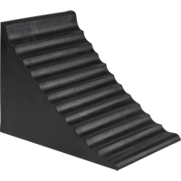 Wheel Chock, 9-7/8" x 7-1/8" x 7-1/2", Black Cam Industrial