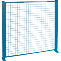 Perimeter Guards - Mesh Style, 4' H x 4' W, Blue Cam Industrial