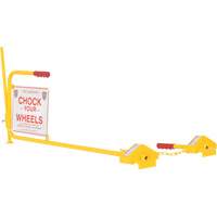 Single Rail Chock With Flag Rail Combo Cam Industrial