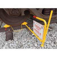 Single Rail Chock With Flag Rail Combo Cam Industrial
